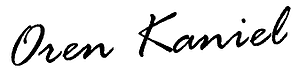 Oren Kaniel signature