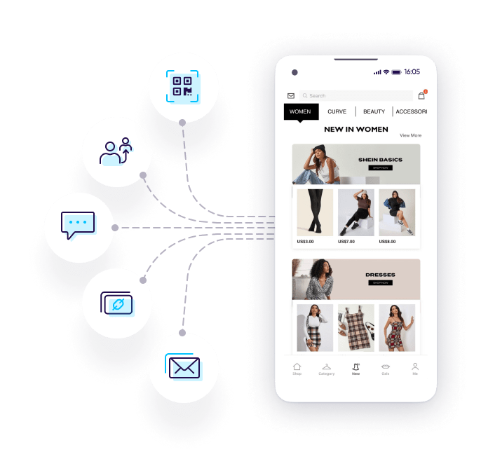 Solución de AppsFlyer para aplicaciones de compras: Segmentación de usuarios